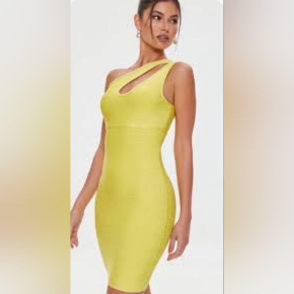 Sexy yellow dress
